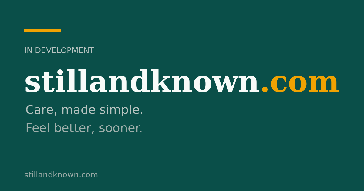 Link preview image for stillandknown.com